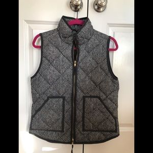 J. Crew Small Herringbone Vest